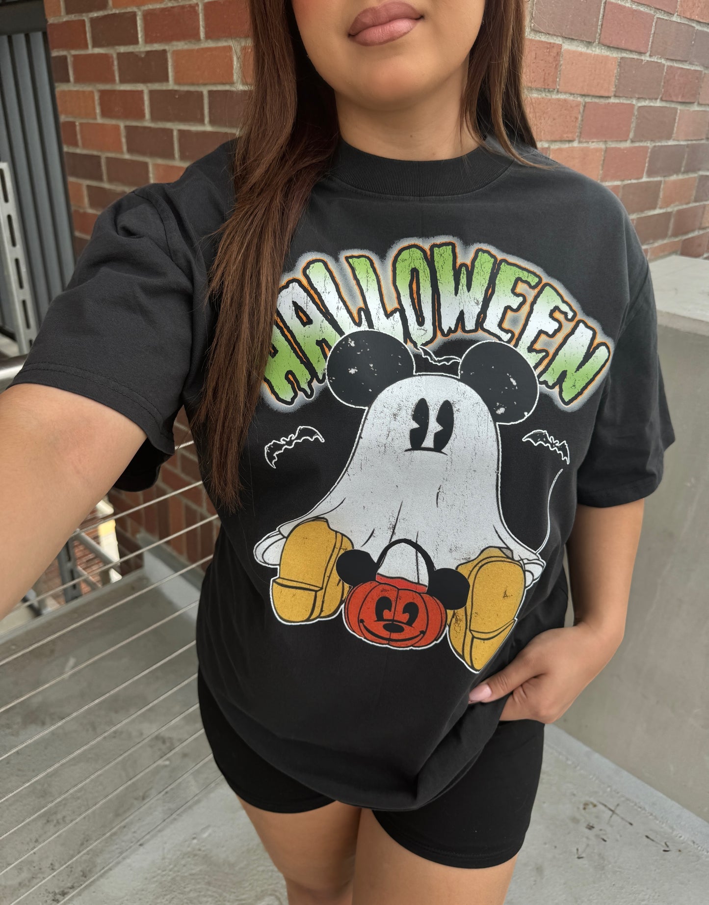 Halloween Vintage Ghost- Faded Black