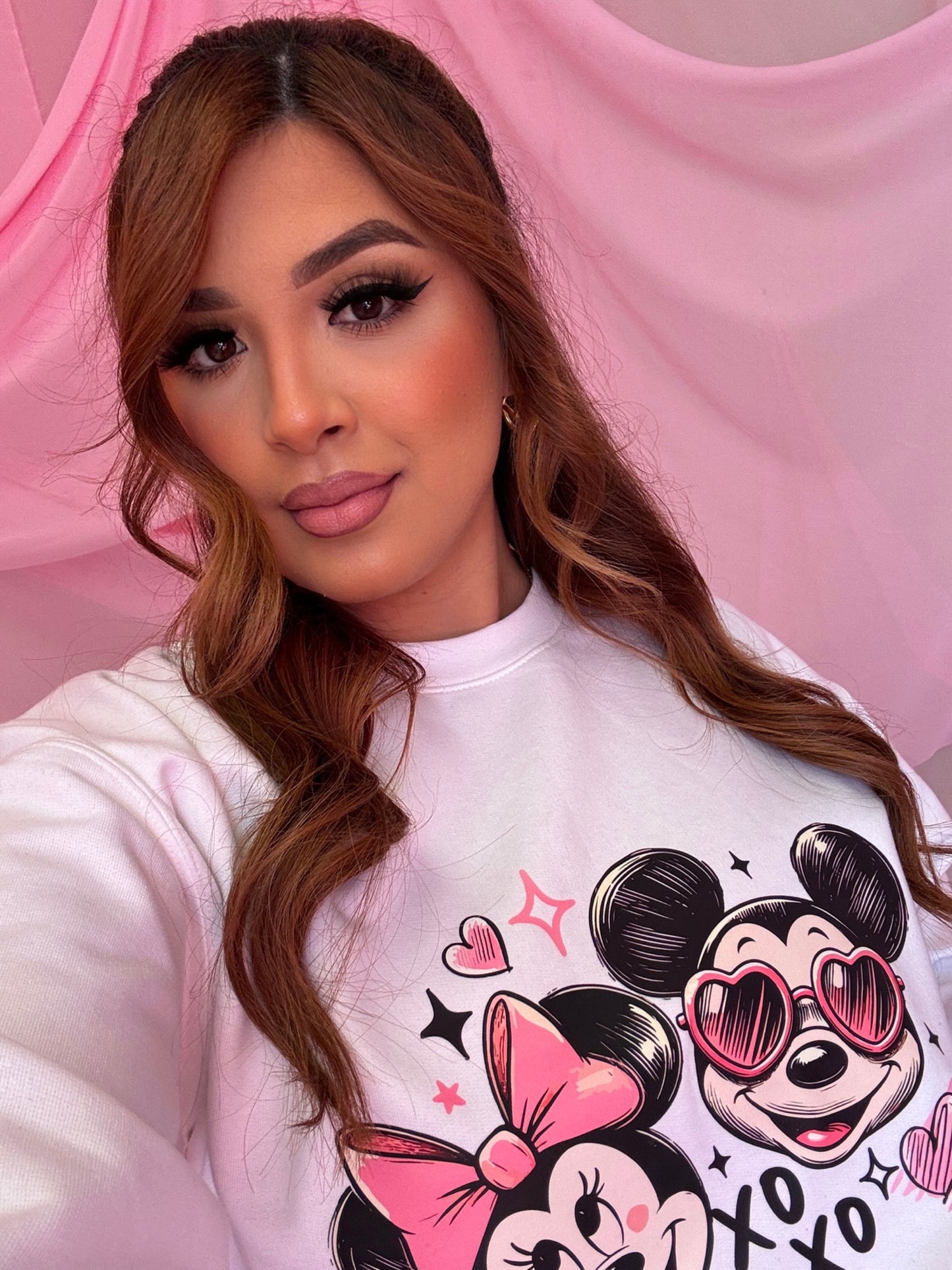 Minnie and Mickey xoxo crewneck