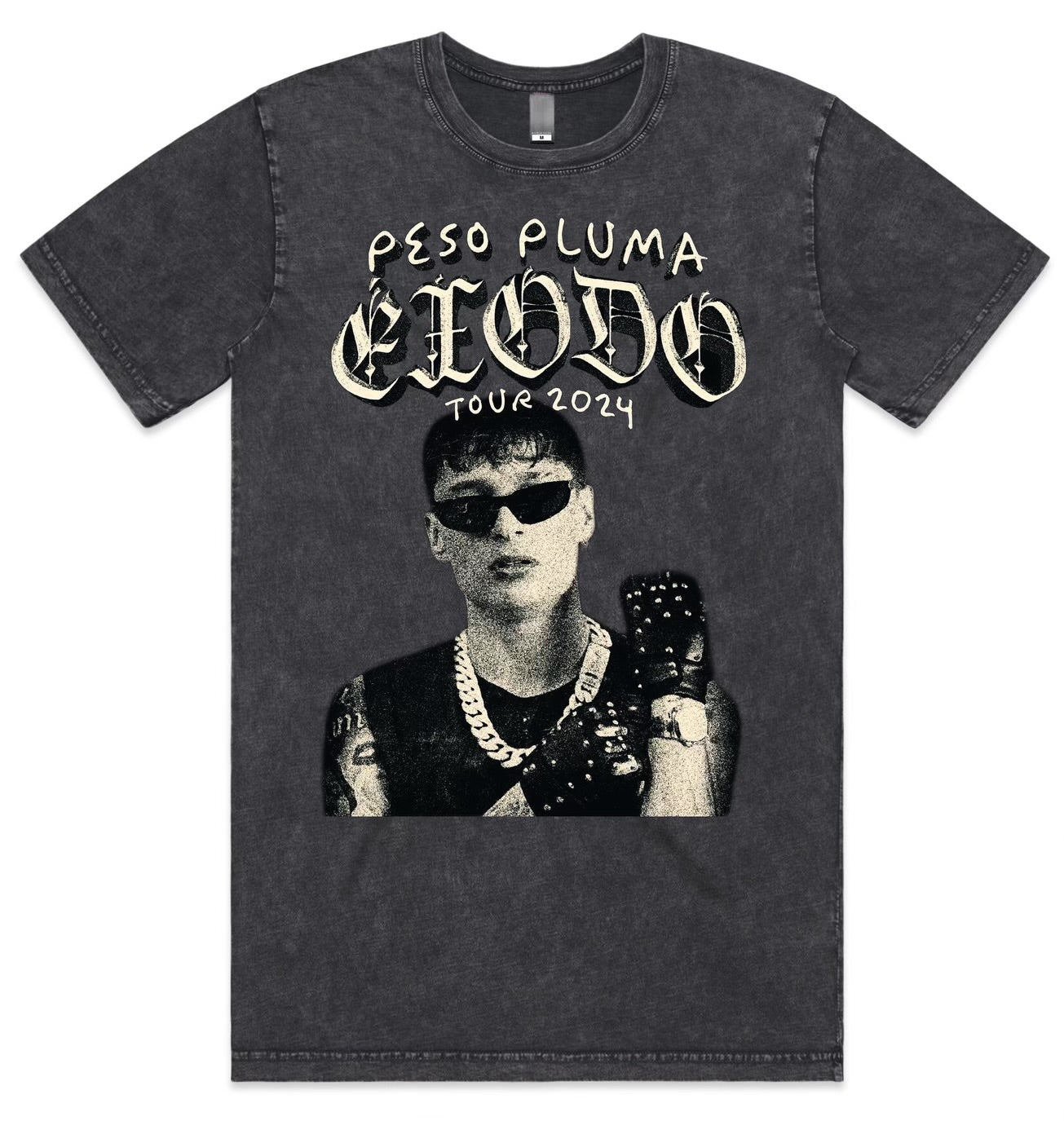 Peso Pluma Tour- Acid Wash (Regular Tee)