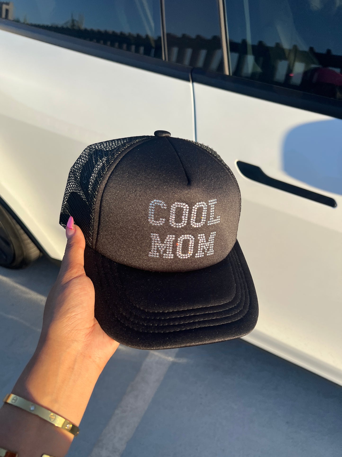 Cool Mom Trucker hat black